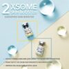2XSOME — two-vial kit showing 1SOME exosome powder and 2SOME activating diluent