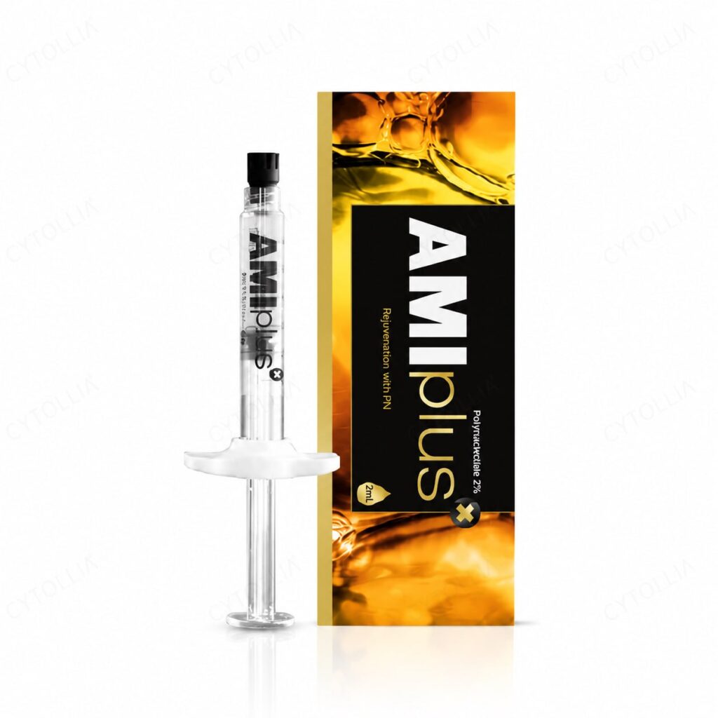 AMI Plus X Polynucleotide 2% 2ml black and amber box with pre-filled syringe by AMI