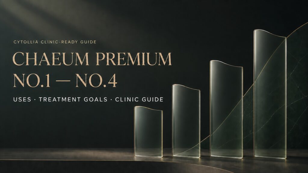 Chaeum Premium No.1 to No.4 uses, treatment goals and clinic guide