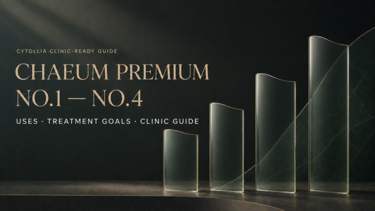 Chaeum Premium No.1 to No.4 uses, treatment goals and clinic guide