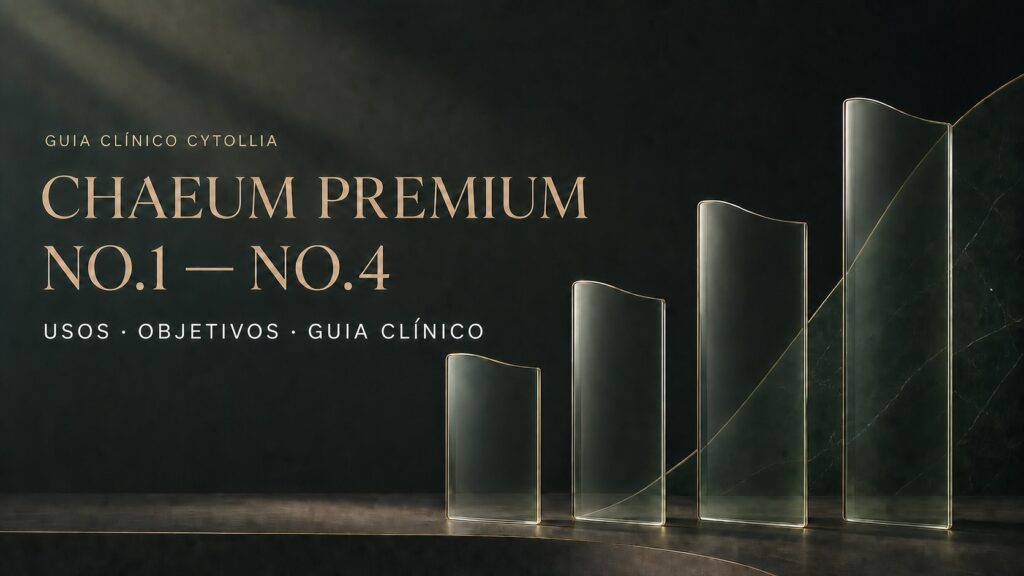 Guia clínico de usos e objetivos de tratamento de Chaeum Premium No.1 a No.4