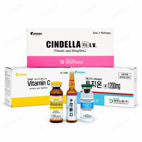 Cindella Set 1200mg — Antioxidant IV Set Glutathione + ALA + Vitamin C
