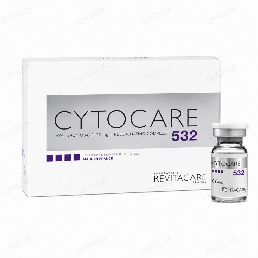 CytoCare 532 10x5mL CT50 intensive mesotherapy solution box packaging with Revitacare branding on white background