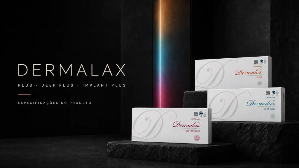 Especificações de Dermalax Plus, Deep Plus e Implant Plus.
