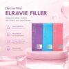 ELRAVIE filler boxes with product features infographic