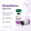 Gluthion 600mg glutathione injection vial for intravenous infusion skin brightening