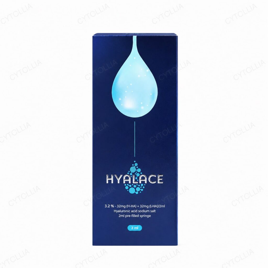 Hyalace dual-weight HA skin booster product packaging front view