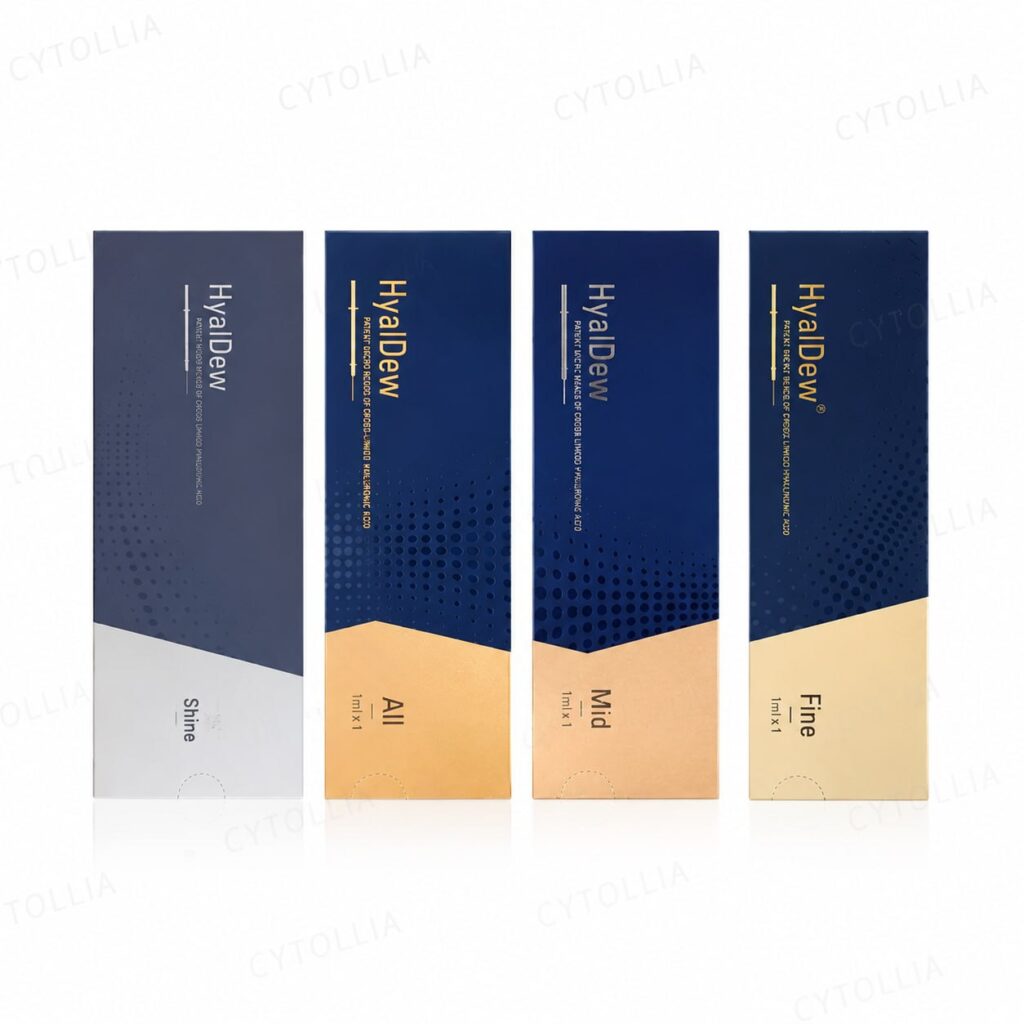 HyalDew Dermal Filler by BioPlus Korea -- 4 viscosity grades Shine Fine Mid All