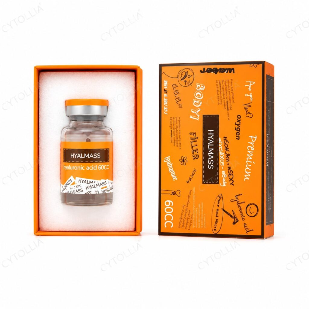 HYALMASS Body Filler 60CC HA body filler with Niacinamide and Glutathione vial packaging
