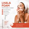 Lhala Peel Cleanser Foam product display cleansing foam