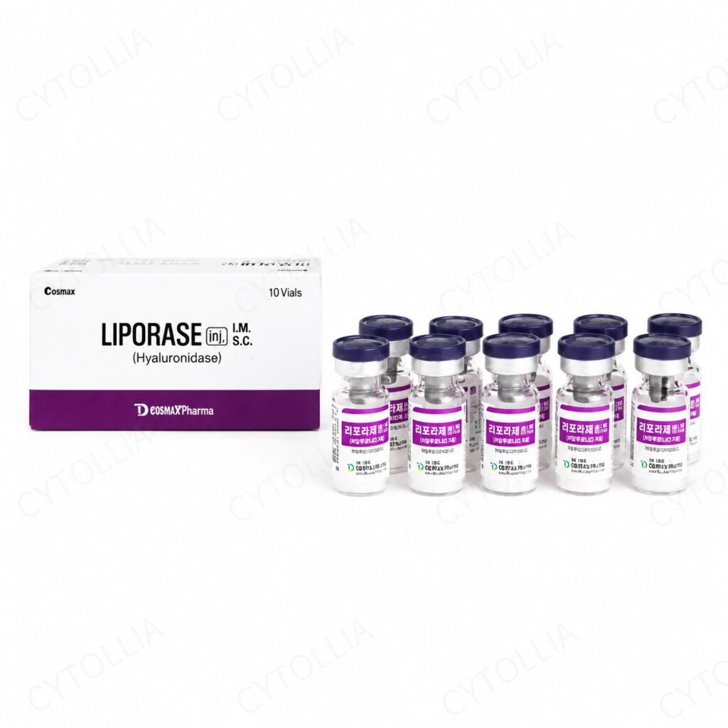Liporase Hyaluronidase 1500IU 10 vials - product packaging box