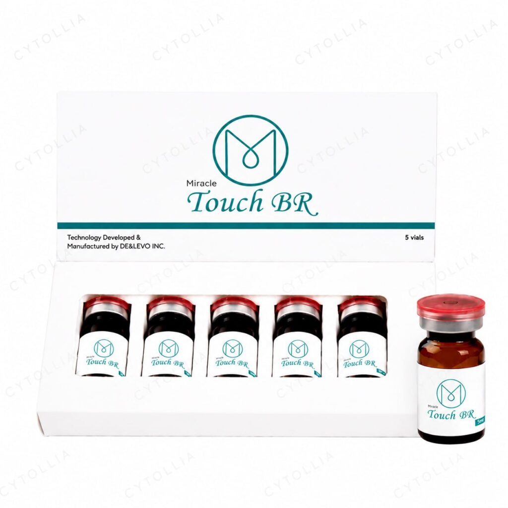 Miracle Touch BR brightening biorevitalizant skin booster on white background