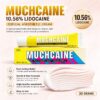 Muchcaine Cream 10.56% 30g application on skin demonstration