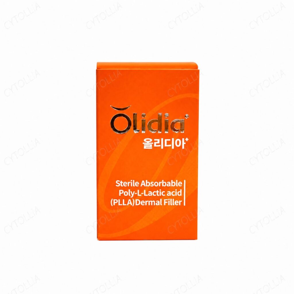 Olidia PLLA 365mg — PLLA Collagen Biostimulator lyophilized powder vial packaging front view