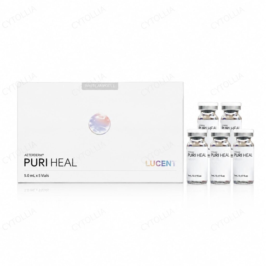 Puri Heal Lucent 5ml×5 — Tone-Up & Brightening Skin Booster product packaging