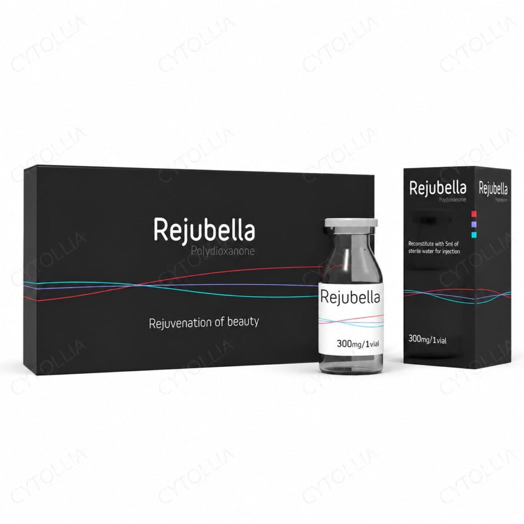 Rejubella 300mg — PDO Microsphere Collagen Biostimulator powder vial packaging front view