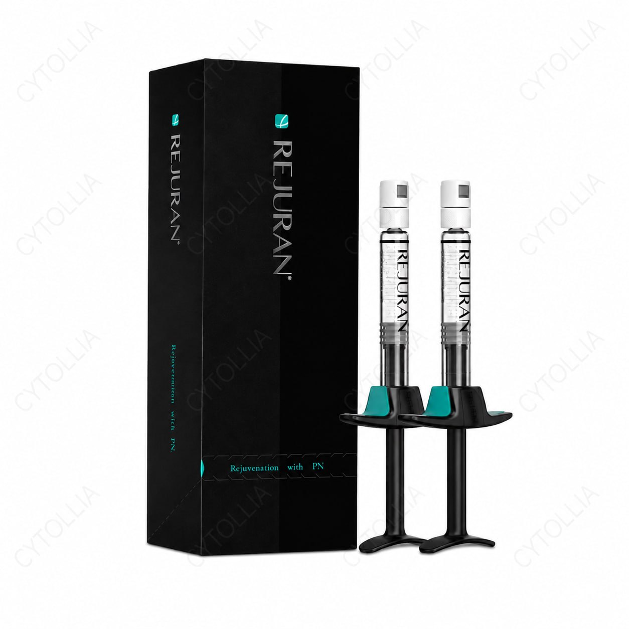 Black-box standard Rejuran product with two syringes
