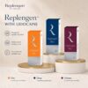 Replengen boxes in three variants with product infographic