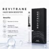 Revitrane HA20 lightly cross-linked HA skin booster product packaging and syringe display