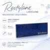 Restylane with Lidocaine product packaging and demonstration