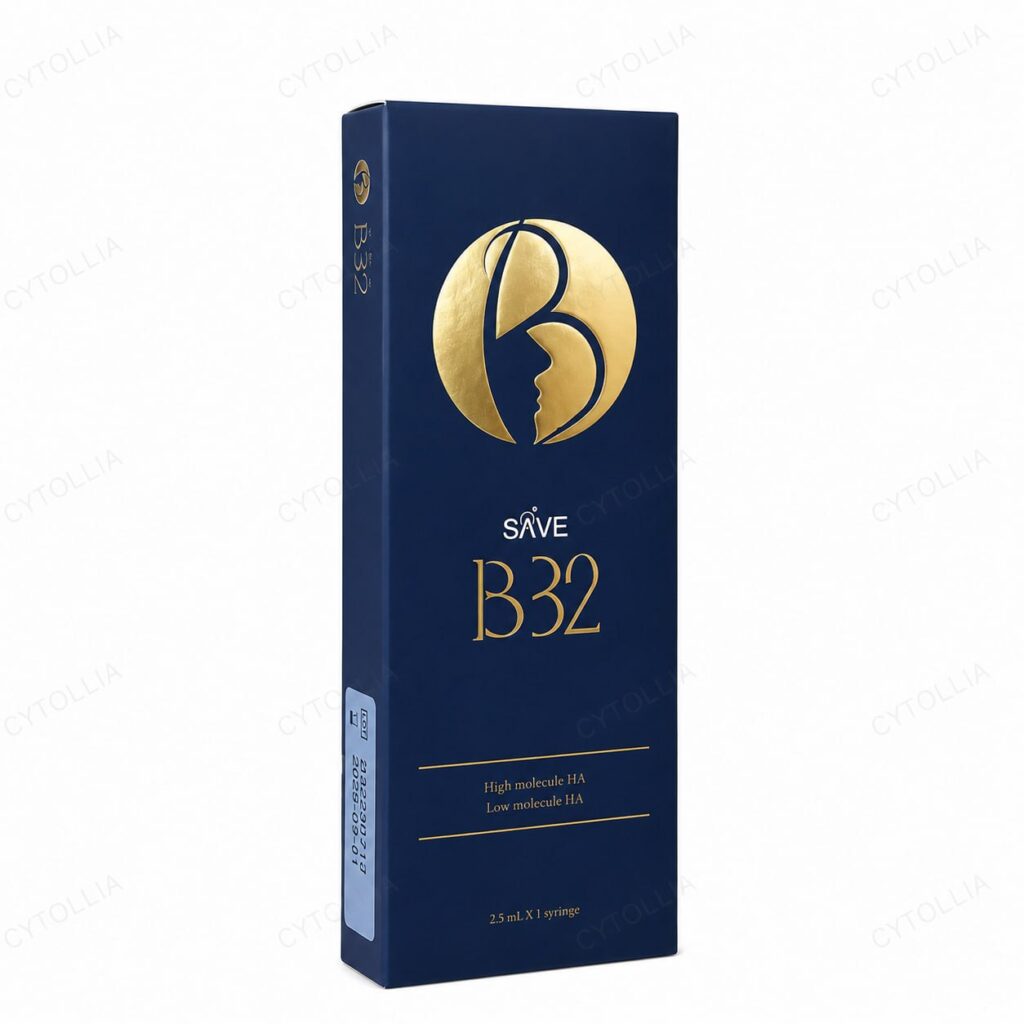 Save B32 High&Low Molecule HA dual-weight bio-remodelling booster product packaging front view