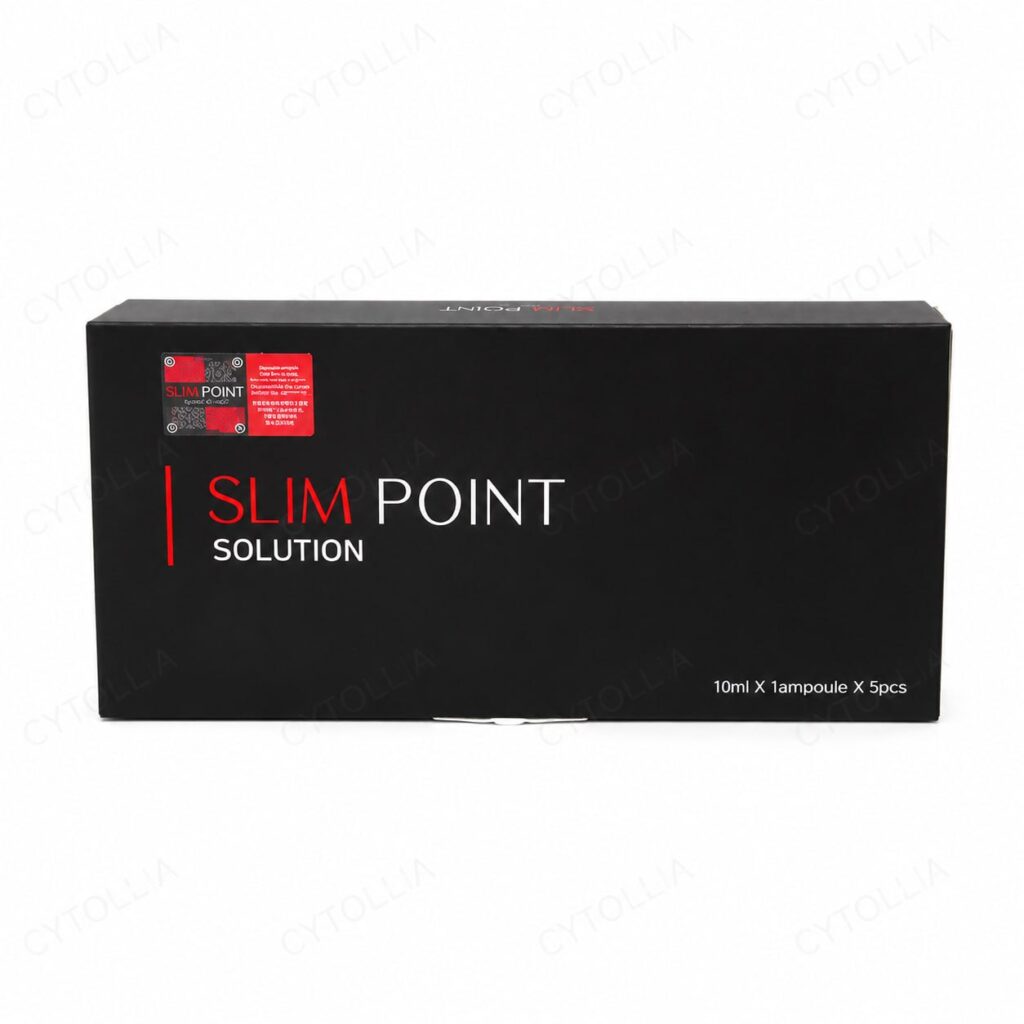 Slim Point Face bromelain lecithin facial lipolysis contouring solution product box 5ml syringe