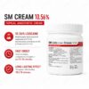 SM Cream 10.56% application on skin demonstration