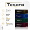 Tesoro filler boxes with HA and lidocaine product infographic