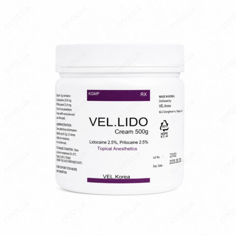 VEL.LIDO Numbing Cream — Dual-Action Lidocaine 2.5% + Prilocaine 2.5% Topical Anesthetic 500g