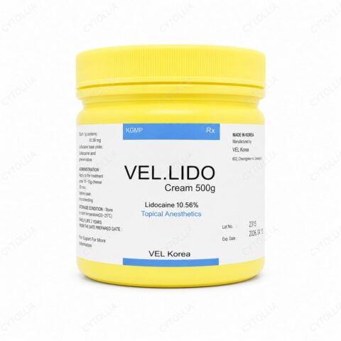 VEL Lido 10.56% — Topical Lidocaine Anesthetic Cream 500g