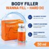 Wanna Fill 50ml Hard body filler syringe display