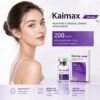 Kaimax 200U box side specification panel — 200 units, original European strains, vacuum-dried powder