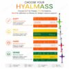 Hyalmass CE Dermal Filler — variant selection guide comparing Soft, Mild, Hard and Dense formulations