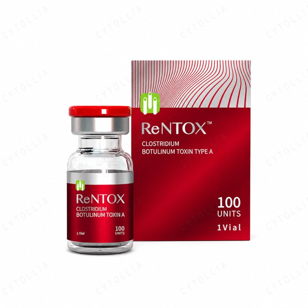 ReNTOX 100U box front packaging — botulinum toxin type A, 100 units per vial