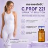 c.prof 221 Lipolytic Solution lipolysis — ingredients and benefits: box panel listing key ingredients and silhouette-improving claims
