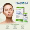Nabota 100U Botulinum Toxin — box side specification panel with top indications, ingredients and storage instructions