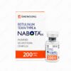 Nabota 200U Botulinum Toxin — product packaging: box front showing Nabota® 200 units vial branding with Purified Neurotoxin Complex