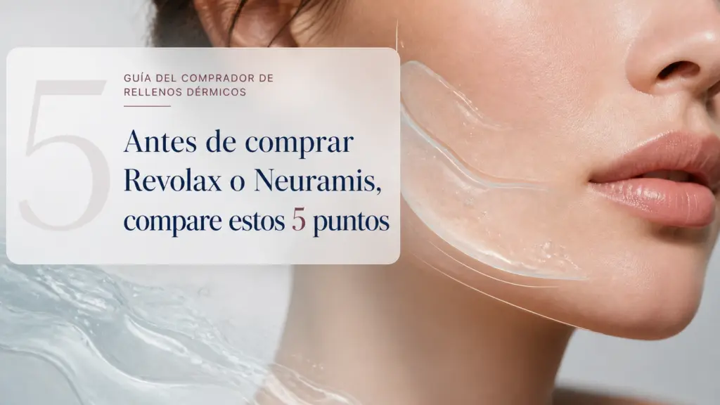 Antes de comprar Revolax o Neuramis, compare estos 5 puntos — guía de rellenos dérmicos basada en evidencia