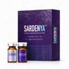SARDENYA Skinbooster Exoprime — product packaging showing the dual-component kit with exosome powder vials and sodium DNA solution vials