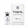 Toxta 100 Units botulinum toxin type A box front with high purity original strains from Europe