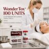 WonderTox 100 Units Clostridium botulinum toxin type A box panel with professional medical aesthetics branding