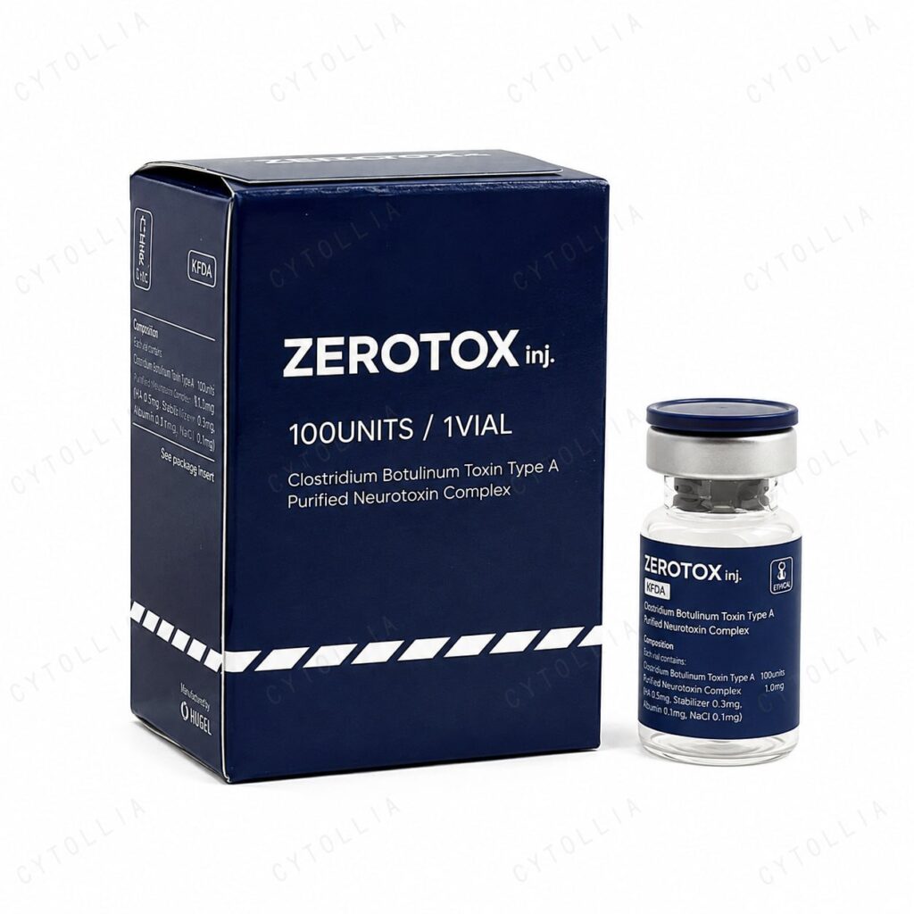 Zerotox 100 Units botulinum toxin type A purified neurotoxin complex box front