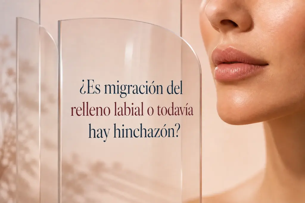 ¿Es migración del relleno labial o todavía hay hinchazón? — guía de seguridad de Cytollia