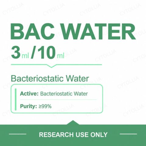 BAC WATER 10 Vials — Sterile Bacteriostatic Water for Laboratory Reconstitution (3mL / 10mL)