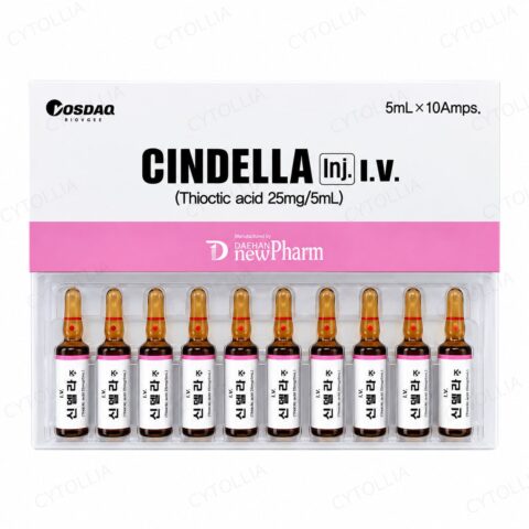 Cindella Inj. I.V. — Thioctic Acid (Alpha-Lipoic Acid) 25mg/5mL × 10 Ampoules