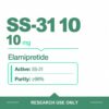 SS-31 10 mg research vials — SS10 Elamipretide, synthetic tetrapeptide, 10 vial pack